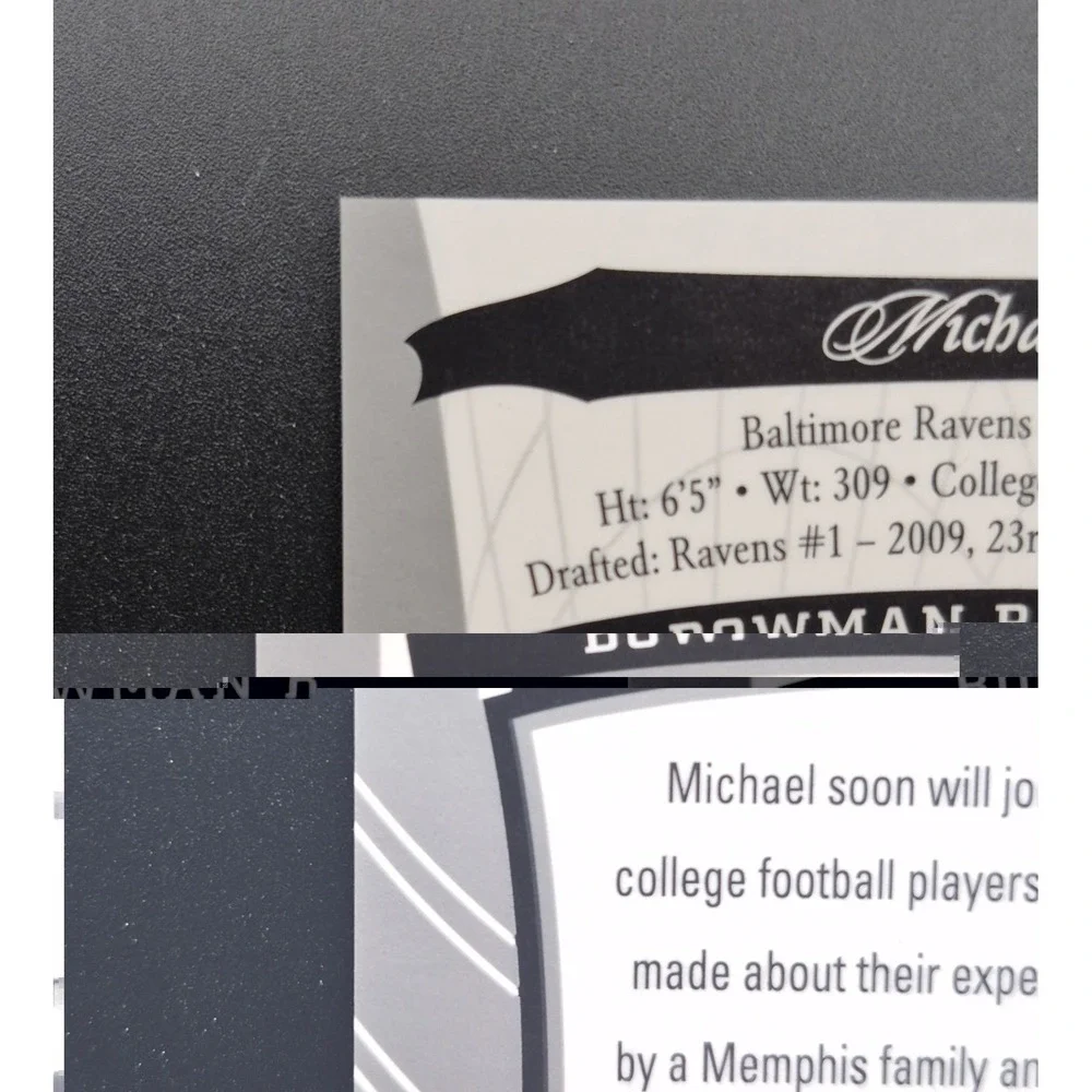Michael‎ Oher #/299 2009 Bowman Sterling Refractors #43